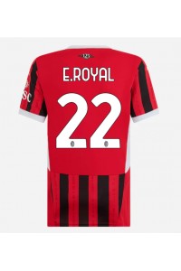 AC Milan Emerson Royal #22 Jalkapallovaatteet Naisten Kotipaita 2024-25 Lyhythihainen